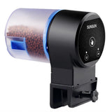 Automatic Fish Feeder Battery Powered Food Dispenser with Timer for Fish Tank Small Aquarium - Top-Down View