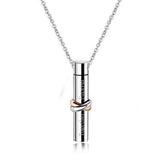 Pet Urn Necklace Pendant Titanium Steel Jewelry