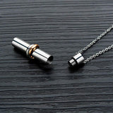 Pet Urn Necklace Pendant Titanium Steel Jewelry