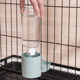 Automatic Food Water Dispenser Set Pet Feeder Bowl Set for Cage Light Blue - Close-Up Angle