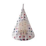 Pet Cat Tent Cone Hammock with Thick Mat Warm Cotton Cage Hanging Bed M-Star Style - Front View