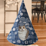 Pet Cat Tent Cone Hammock with Thick Mat Warm Cotton Cage Hanging Bed M-Star Style - Close-Up Angle