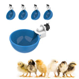 5Pcs Automatic Chicken Waterer Cups Water Feeder for Chicks Duck Goose Orange - Rear View