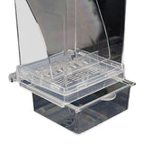 Automatic Cage Bird Feeder Outside - Top-Down View