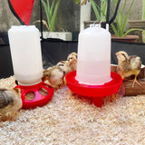 1L Chick Food Feeder and 1.5L Chicken Water Feeder Kit for Chick Aviaries - Front View