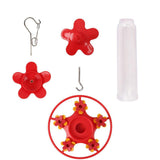 Outdoors Hanging Hummingbird Feeders with 5 Feeding Ports - Low Angle