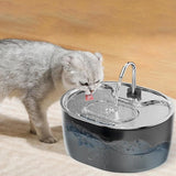3.2L Pet Automatic Water Fountain Dog Cat Auto Water Dispenser - Side View
