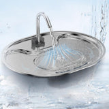 3.2L Pet Automatic Water Fountain Dog Cat Auto Water Dispenser - Rear View