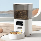 5L Smart Pet Feeder with Camera & Dual-Band WiFi - Automatic Dispenser - Side View