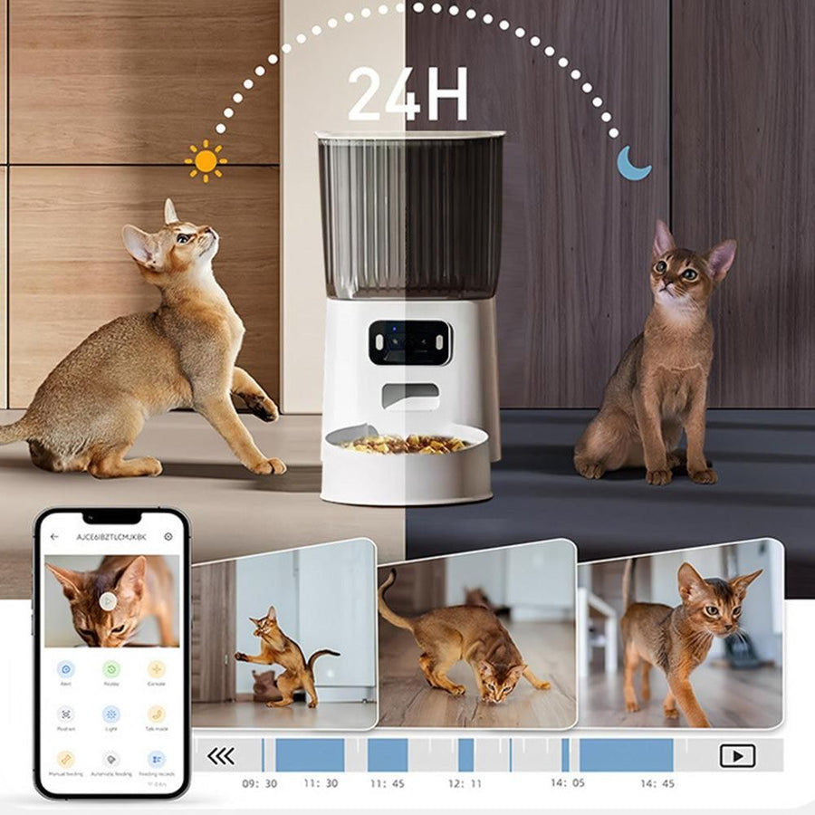 5L Smart Pet Feeder with Camera & Dual-Band WiFi - Automatic Dispenser