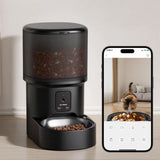 Automatic Cat Feeder WiFi Automatic Dog Food Dispenser with Camera Remote - Front View