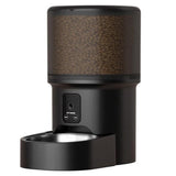 Automatic Cat Feeder WiFi Automatic Dog Food Dispenser with Camera Remote - Side View