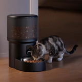 Automatic Cat Feeder WiFi Automatic Dog Food Dispenser with Camera Remote - Close-Up Angle