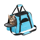 Cat Pet Carrier Travel Carrier Pet Bag for Small Medium Cats Pink - 45-Degree Angle