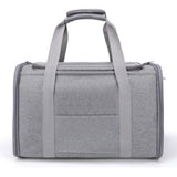 Foldable Travel Pet Carrier Bag Portable Cat Dog Kennel Bag Grey - S