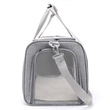 Foldable Travel Pet Carrier Bag Portable Cat Dog Kennel Bag Grey - L