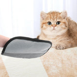 Pet Hair Removal Glove - Reusable 5-Finger Electrostatic Grooming Tool - Front View