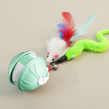 Electric Automatic Moving Rolling Dog Toy Interactive Dog Ball Toy Green - 45-Degree Angle