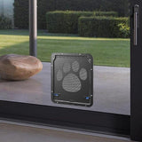 Lockable Pet Flap Screen Door Inside Door for Puppy Dog and Cat House - Top-Down View
