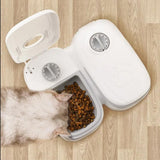Timer Controlled Pet Feeder for Cats & Small Dogs Wet/Dry Food Style 2 - Side View
