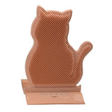 1pc Cat Self Groomer Brush Cat Face Massager Pet Rubbing Post - Blue - 45-Degree Angle
