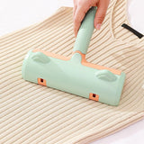 Reusable Pet Hair Remover Roller - For Dog & Cat Fur on Furniture & Clothes Green - Front View