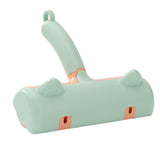 Reusable Pet Hair Remover Roller - For Dog & Cat Fur on Furniture & Clothes Green - Side View