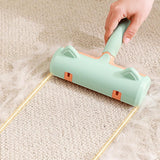 Reusable Pet Hair Remover Roller - For Dog & Cat Fur on Furniture & Clothes Green - 45-Degree Angle
