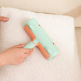 Reusable Pet Hair Remover Roller - For Dog & Cat Fur on Furniture & Clothes Green - Close-Up Angle