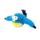 Cat Squeaky Toys Rechargeable Interactive Cat Toy Touch Activated Kitten Plush Pet Toys Blue - Front View
