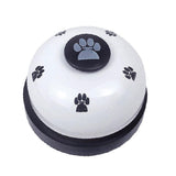 2Pcs Pet Training Bells Dog Cat Training Equipment Interactive Toys White - Top-Down View