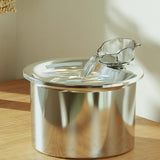USB Powered 2L Automatic Cat Water Fountain Stainless Steel Pet Water Feeder - Rear View