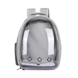 Expandable Travel Cat Backpack Carrier Polarized Tinted Bubble Window Pet Backpack Grey - Top-Down View