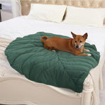 Double-Sided Available Pet Mattress Pad Leaf Shape Puppy Cat Bed Mat Style 1