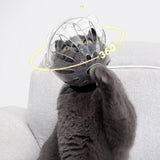 Transparent Cat Hood Astronaut Helmet Muzzle Mask Preventing Biting and Licking - Large - Front View