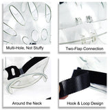 Transparent Cat Hood Astronaut Helmet Muzzle Mask Preventing Biting and Licking - Large - Top-Down View