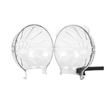 Transparent Cat Hood Astronaut Helmet Muzzle Mask Preventing Biting and Licking - Large - Rear View