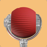 Interactive Cat Toy Moving Cat Ball with Dragonfly Tail Indoor Auto-Turn Cat Toy Red - Rear View