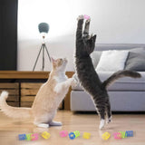 40Pcs Cat Spring Toys Colorful Cat Spiral Bouncy Toys Interactive Toys for Cats and Kittens - Front View