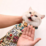 Anti-Escape Cat Grooming Wrap Mat Anti-Scratch Calming Wrap for Pet Nail Clipping Multifunctional Pet Mat - M