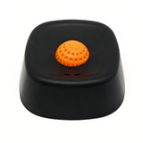 Slow Feeder Dog Bowl with Rolling Ball for Treats Snacks Training Black - 45-Degree Angle