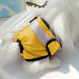 Washable Female Pet Nappy Diaper Dog Cat Physiological Pants Yellow - S - 45-Degree Angle