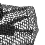 Soft Mesh Covered Dog Muzzle with Adjustable Straps Anti-Biting Breathable Pet Muzzle XL - Rear View