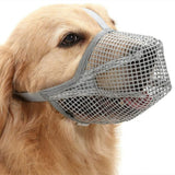 Soft Mesh Covered Dog Muzzle with Adjustable Straps Anti-Biting Breathable Pet Muzzle XL - Extra Image