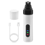 2-Mode Silent Pet Grooming Nail Grinder Rechargeable Dog Nail Trimmer - 45-Degree Angle