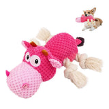 Dog Toys for Aggressive Chewers - Squeaky Toys to Keep Dogs Busy Style 2 - Top-Down View