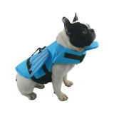 Dog Life Jacket Wings Pet Life Vest Adjustable Dog Flotation Swim Vest Blue - S - Side View