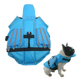 Dog Life Jacket Wings Pet Life Vest Adjustable Dog Flotation Swim Vest Blue - S - Extra Image
