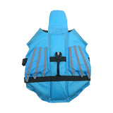 Dog Life Jacket Wings Pet Life Vest Adjustable Dog Flotation Swim Vest Blue - M - Front View