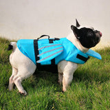 Dog Life Jacket Wings Pet Life Vest Adjustable Dog Flotation Swim Vest Blue - L - 45-Degree Angle